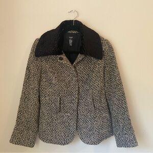 Alfani Black and Gray Textured Blazer